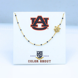 Auburn University Enamel Bead Necklace