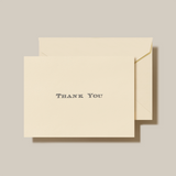 BLACK THANK YOU NOTE