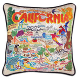 CALIFORNIA HAND EMBROIDERED PILLOW