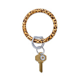 SILICONE BIG O KEY RING - CHEETAH