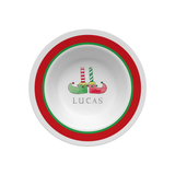 Personalized Christmas Elf Kids Bowl