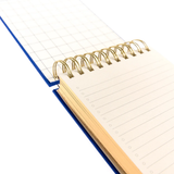 Cobalt Blue Fabric-Bound Notepad