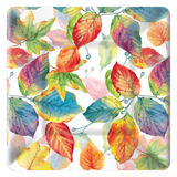 Colorful Leaves Square Dessert Plate