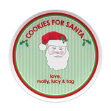 Personalized Cookies for Santa Kids Plate