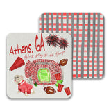 GEORGIA FOOTBALL DRINK COASTER