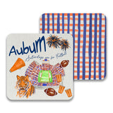 AUBURN FOOTBALL DRINK COASTER