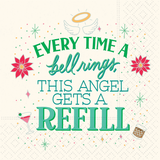 THIS ANGEL GETS A REFILL BEVERAGE PAPER NAPKINS