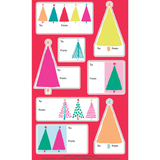 Bold Bright Trees Gift Label