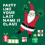 PARTY LIKE CLAUS BEVERAGE PAPER NAPKINS