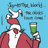 THE DRINKS HAVE COME BEVERAGE PAPER NAPKINS