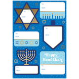 Golden Hanukkah Gift Labels