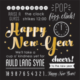 NEW YEARS EXPRESSIONS LUNCHEON PAPER NAPKINS