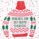 UGLY SWEATER SIPS BEVERAGE PAPER NAPKINS