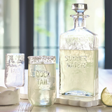 Dock Tail Hammered Glass Tumbler