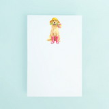 Dog In Rainboots Notepad