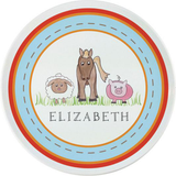 Personalized Down on the Farm Plate