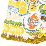 LEMON SANTORINI SCALLOP PAPER GUEST TOWELS