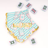 MAHJONG SCALLOP PAPER BEVERAGE NAPKINS
