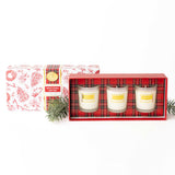 FESTIVE SPICE VOTIVE CANDLE 3 PC SET