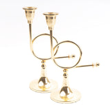SMALL FRENCH HORN CANDLESTICK