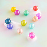 GLITTERVILLE RAINBOW STUBBLE GLASS BALL ORNAMENT