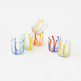 Terrazzo Striped Glass Tumbler