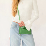 Emerald Veda Woven Crossbody