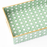 GREEN CANE VANITY TRAY SMALL