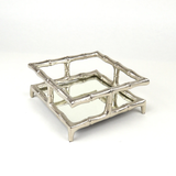 Silver Bamboo Beverage Napkin Holder