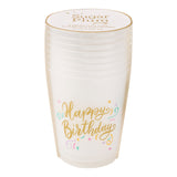HAPPY BIRTHDAY FROST FLEX CUPS SET OF 8