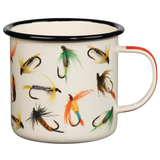 Flying Fishing Enamel Mug