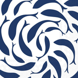 Fish Swirl Paper Beverage Napkins