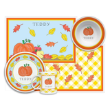 Personalized Fall Fling Kids Dinnerware Set