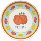 Personalized Fall Fling Kids Plate