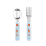 Personalized Fall Fling Kids Fork & Spoon