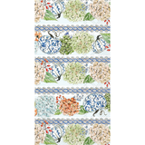 Fall Hydrangea Stripes Guest Towels