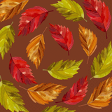 Falling Leaves Swirl Lunch Napkins
