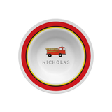 Personalized Firetruck Kids Bowl