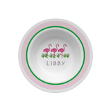 Personalized Flamingo Fun Kids Bowl