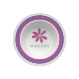 Personalized Flower Power Kids Bowl