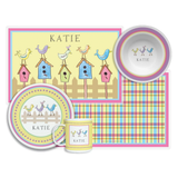 Personalized For the Birds Kids Dinnerware Set