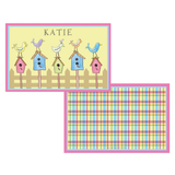 Personalized For the Birds Kids Placemat