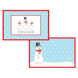 Personalized Frosty Man Kids Placemat