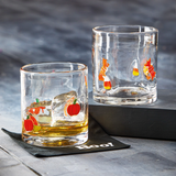 Pumpkin Double Old Fashion Glass