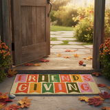 Friendsgiving Coir Door Mat