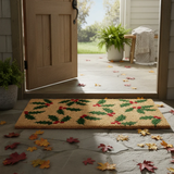 Holly Leaves Coir Mat
