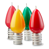 Groovy Light Bulb Candles Set/ 4