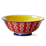 Large Flower Dot Ramen Bowl