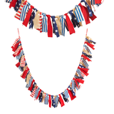 5.5' American Flag Tie Garland