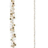Pearl, Clear, Gold Beaded Garland